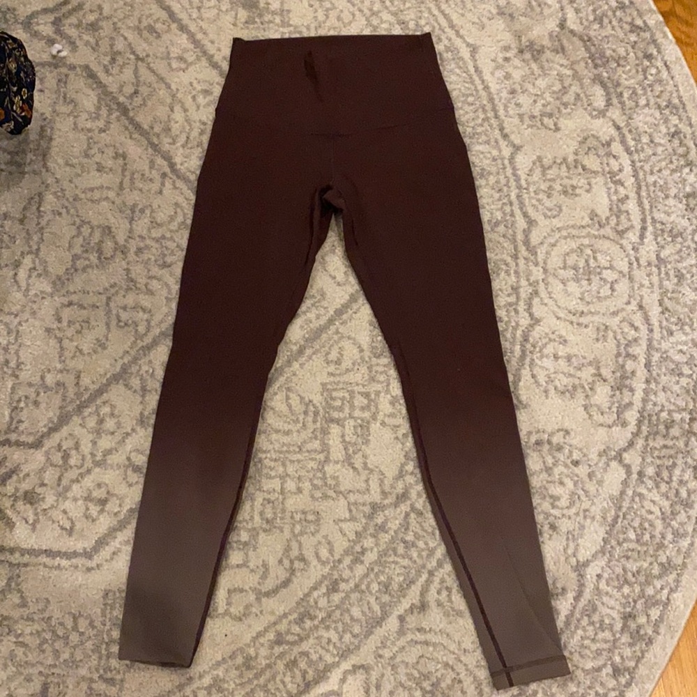 lululemon athletica High-Waist Leggings in Deep Burgandy/brown